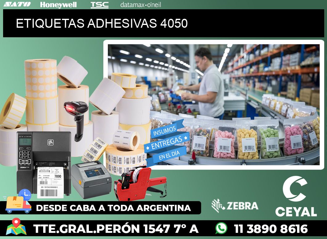 ETIQUETAS ADHESIVAS 4050