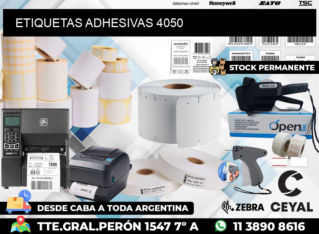 ETIQUETAS ADHESIVAS 4050