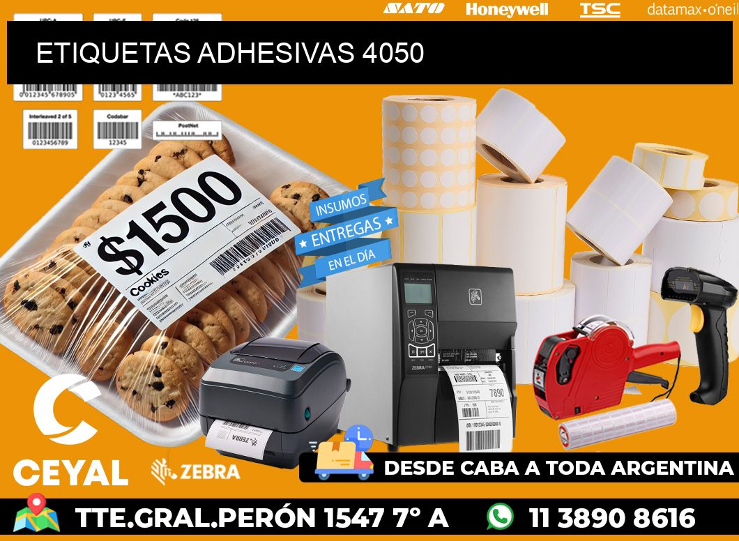 ETIQUETAS ADHESIVAS 4050