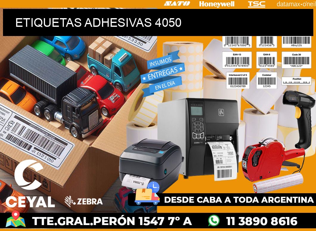 ETIQUETAS ADHESIVAS 4050