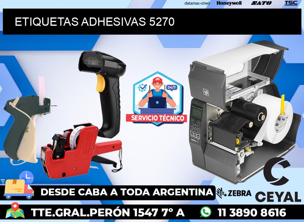 ETIQUETAS ADHESIVAS 5270