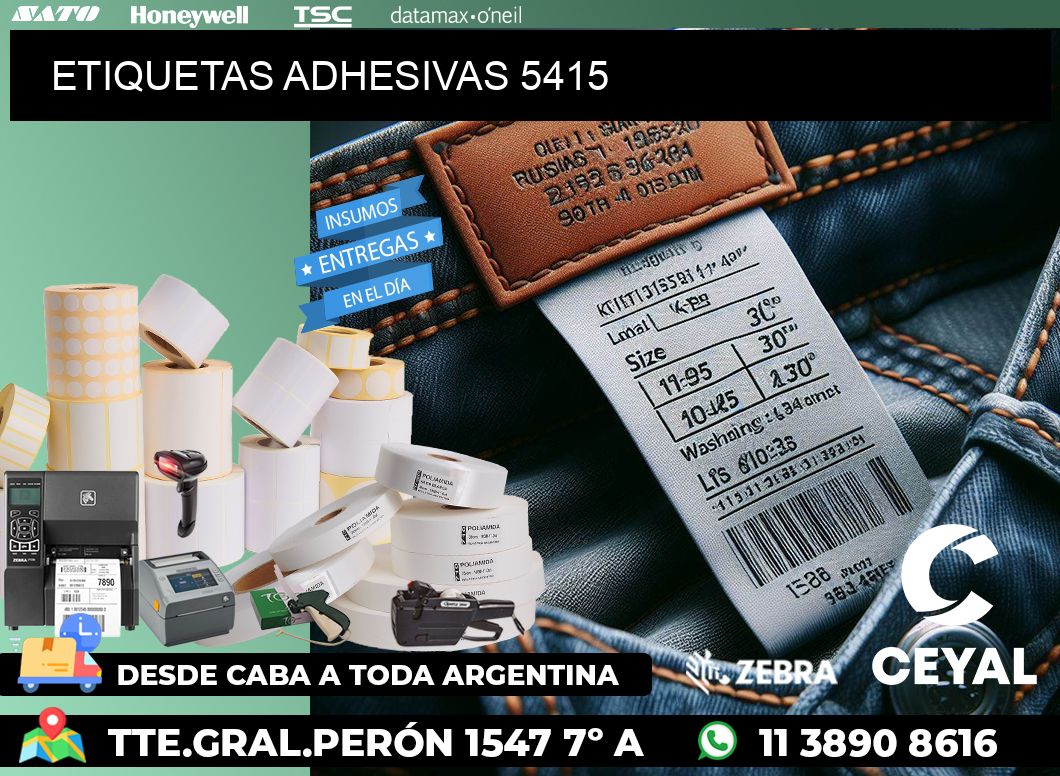 ETIQUETAS ADHESIVAS 5415