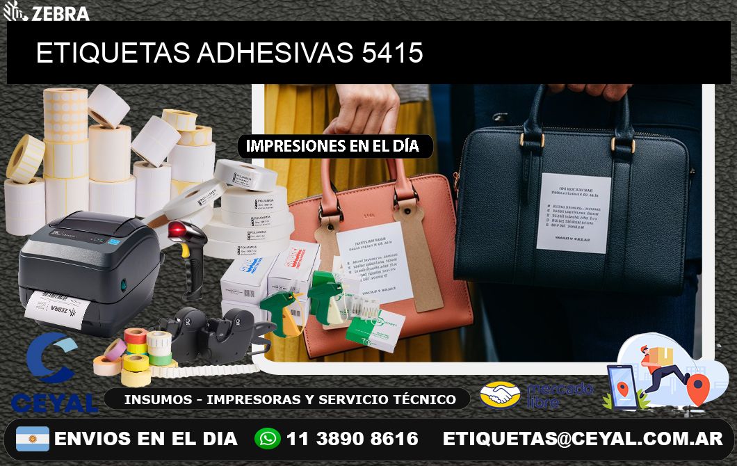 ETIQUETAS ADHESIVAS 5415