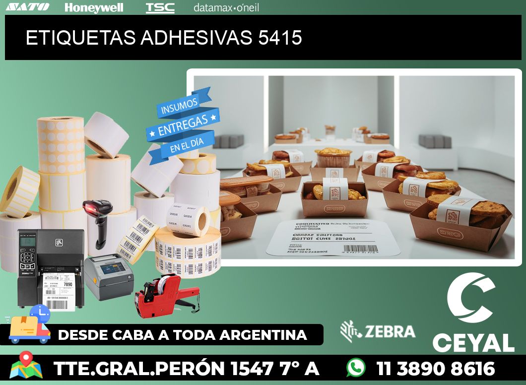 ETIQUETAS ADHESIVAS 5415