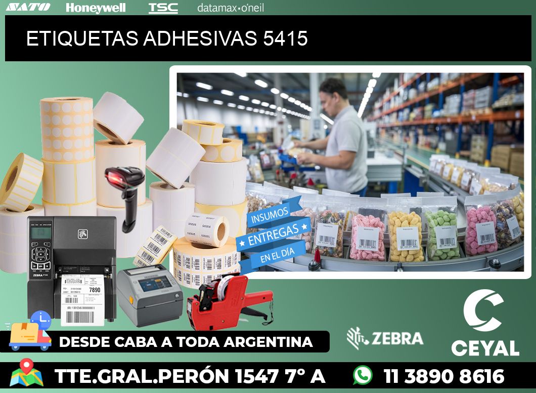 ETIQUETAS ADHESIVAS 5415