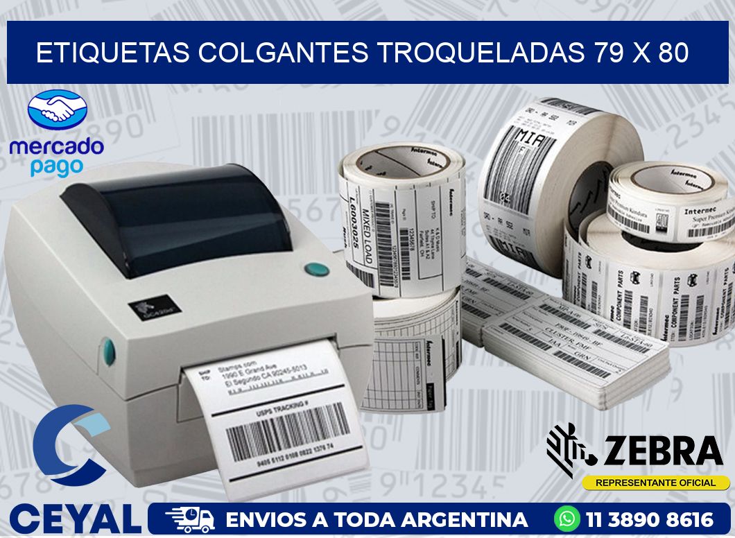 ETIQUETAS COLGANTES TROQUELADAS 79 x 80