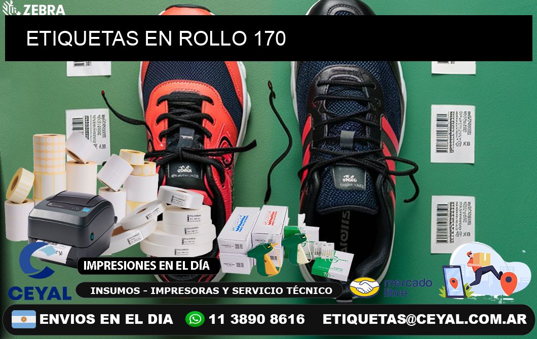 ETIQUETAS EN ROLLO 170