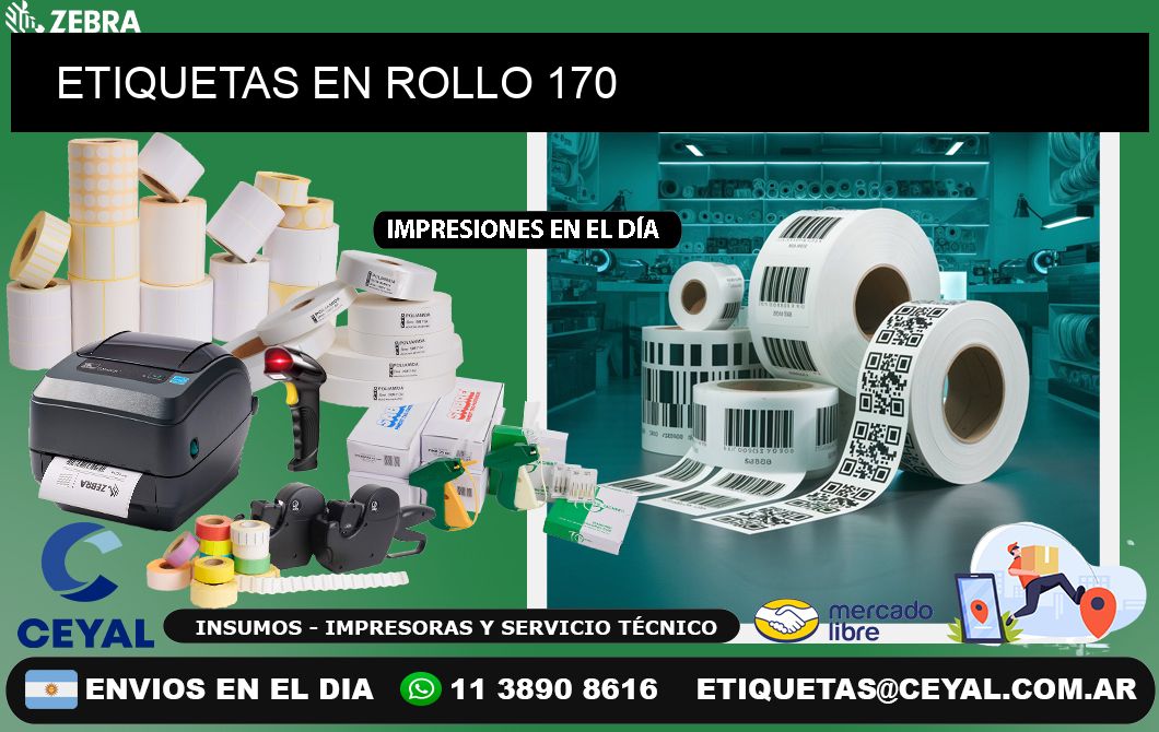 ETIQUETAS EN ROLLO 170