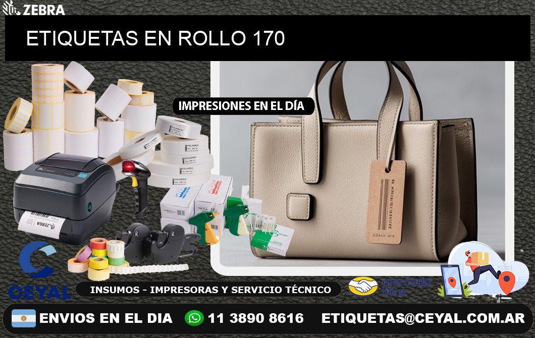 ETIQUETAS EN ROLLO 170