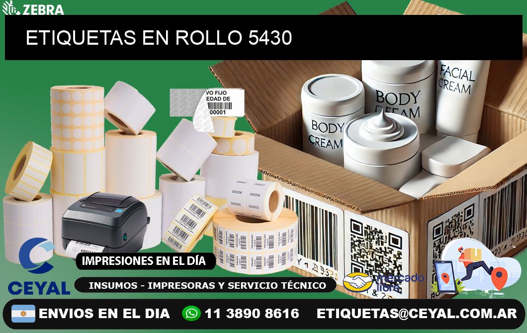 ETIQUETAS EN ROLLO 5430