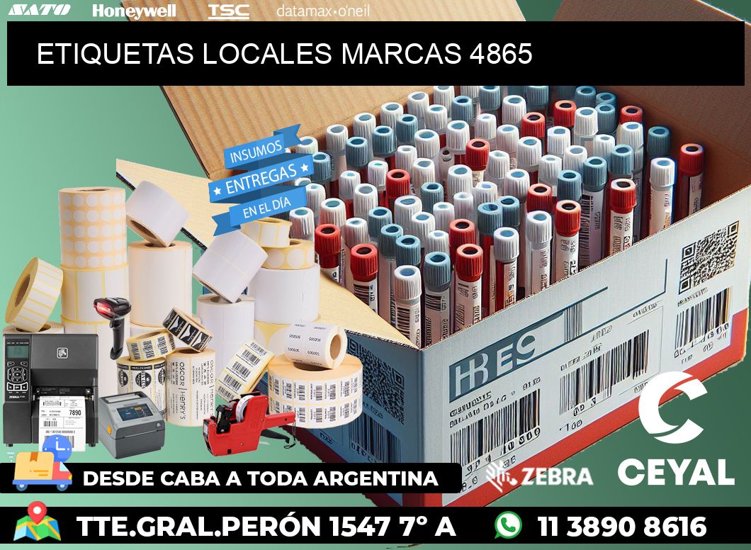 ETIQUETAS LOCALES MARCAS 4865