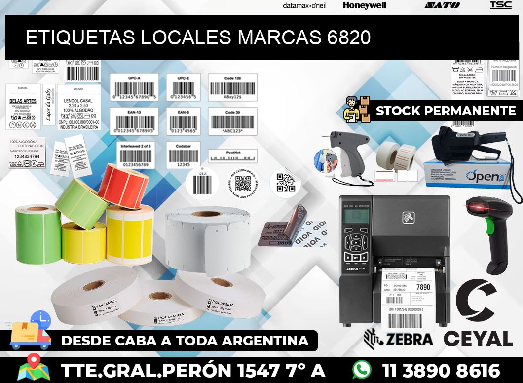 ETIQUETAS LOCALES MARCAS 6820