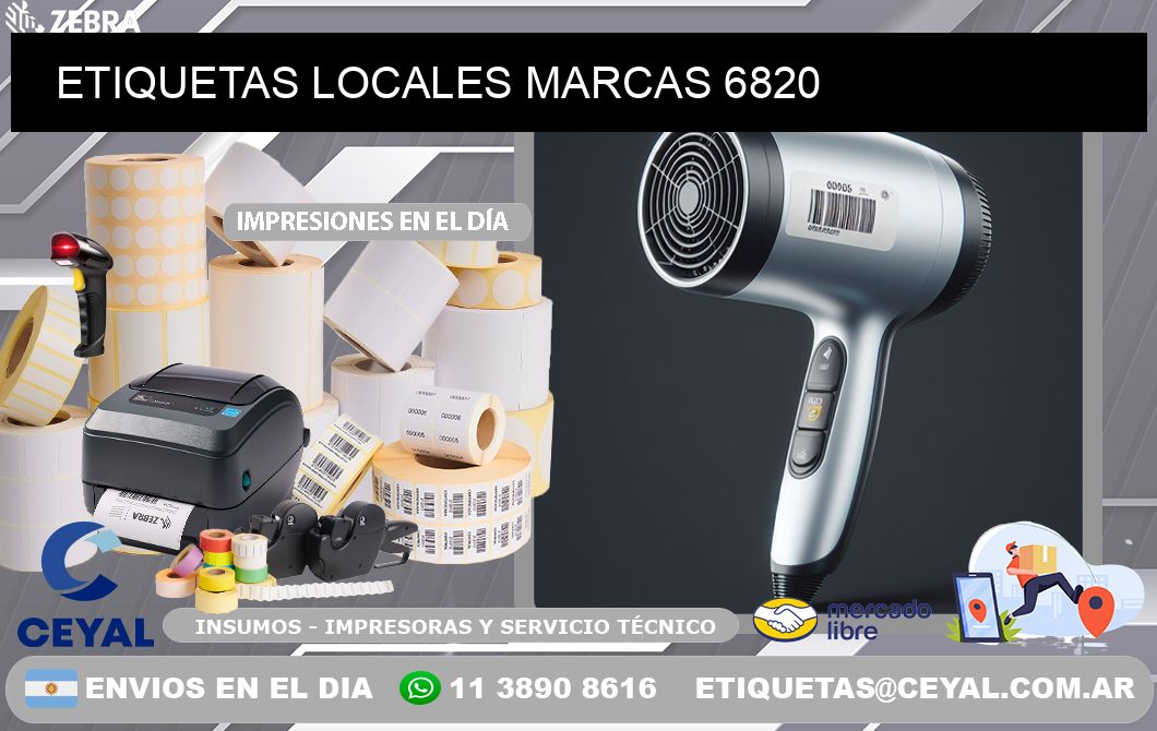 ETIQUETAS LOCALES MARCAS 6820
