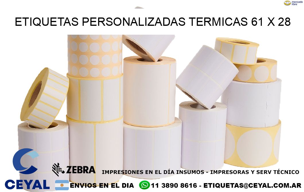 ETIQUETAS PERSONALIZADAS TERMICAS 61 x 28