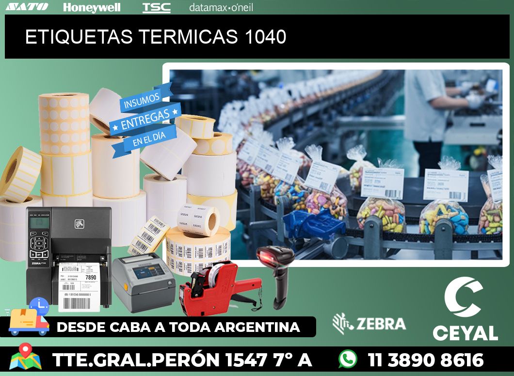 ETIQUETAS TERMICAS 1040