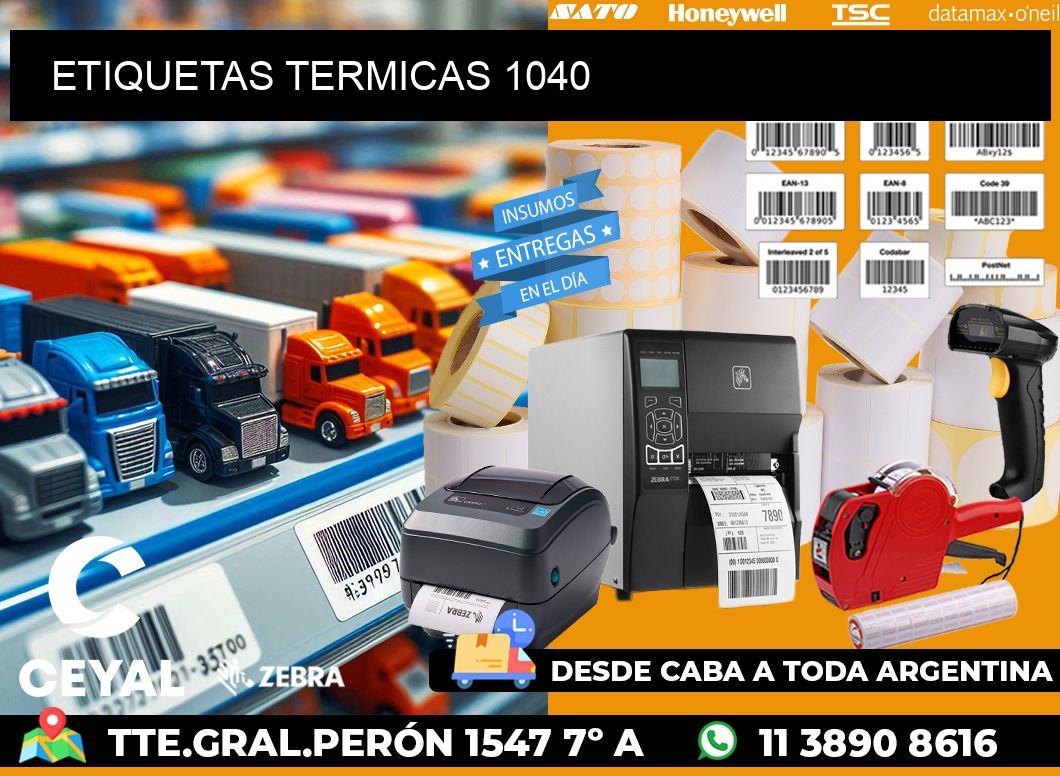 ETIQUETAS TERMICAS 1040