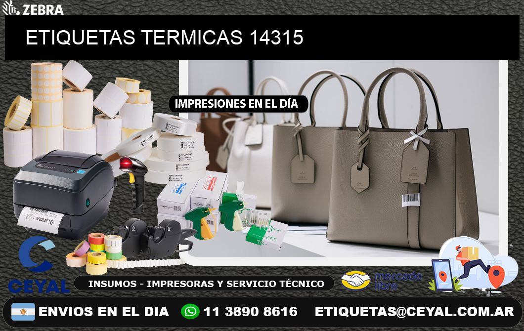 ETIQUETAS TERMICAS 14315