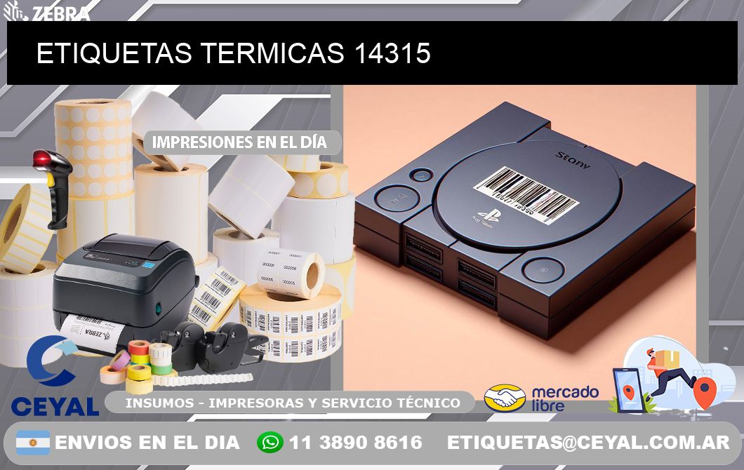 ETIQUETAS TERMICAS 14315