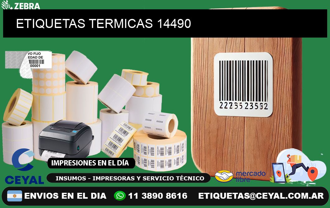 ETIQUETAS TERMICAS 14490