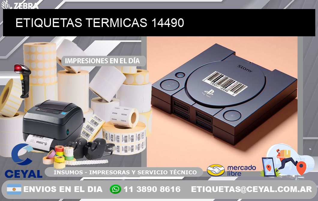 ETIQUETAS TERMICAS 14490