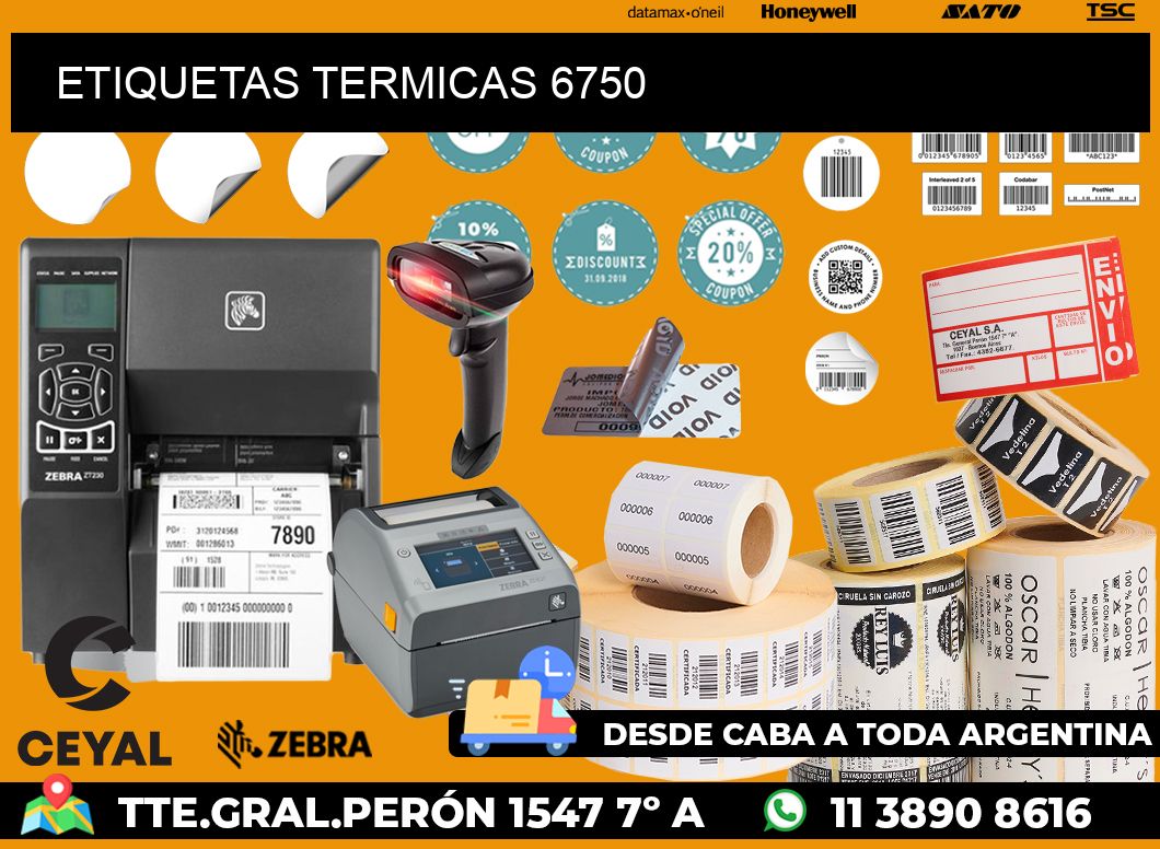 ETIQUETAS TERMICAS 6750