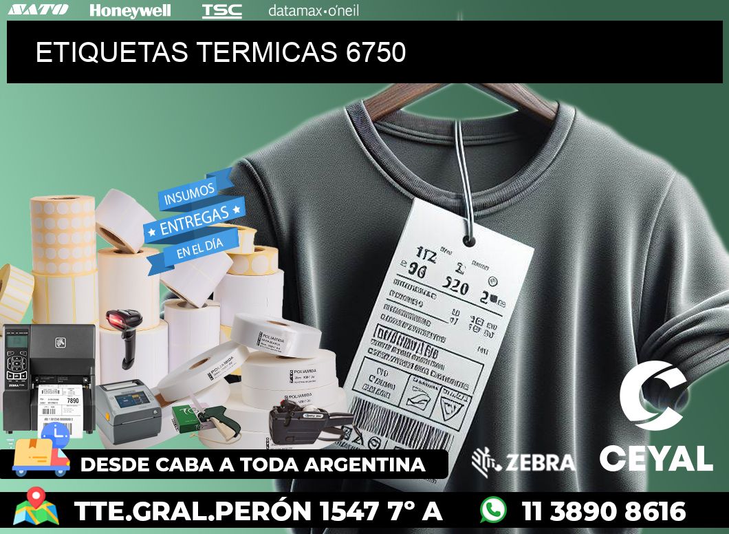 ETIQUETAS TERMICAS 6750