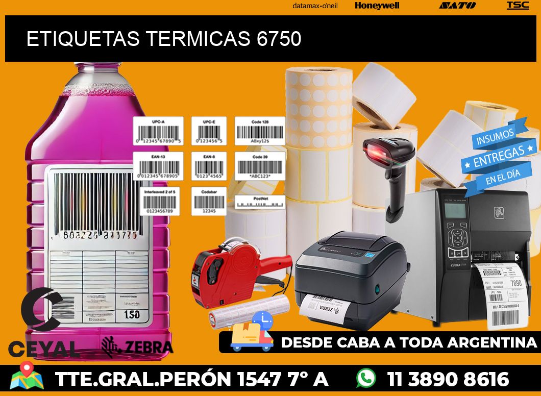 ETIQUETAS TERMICAS 6750