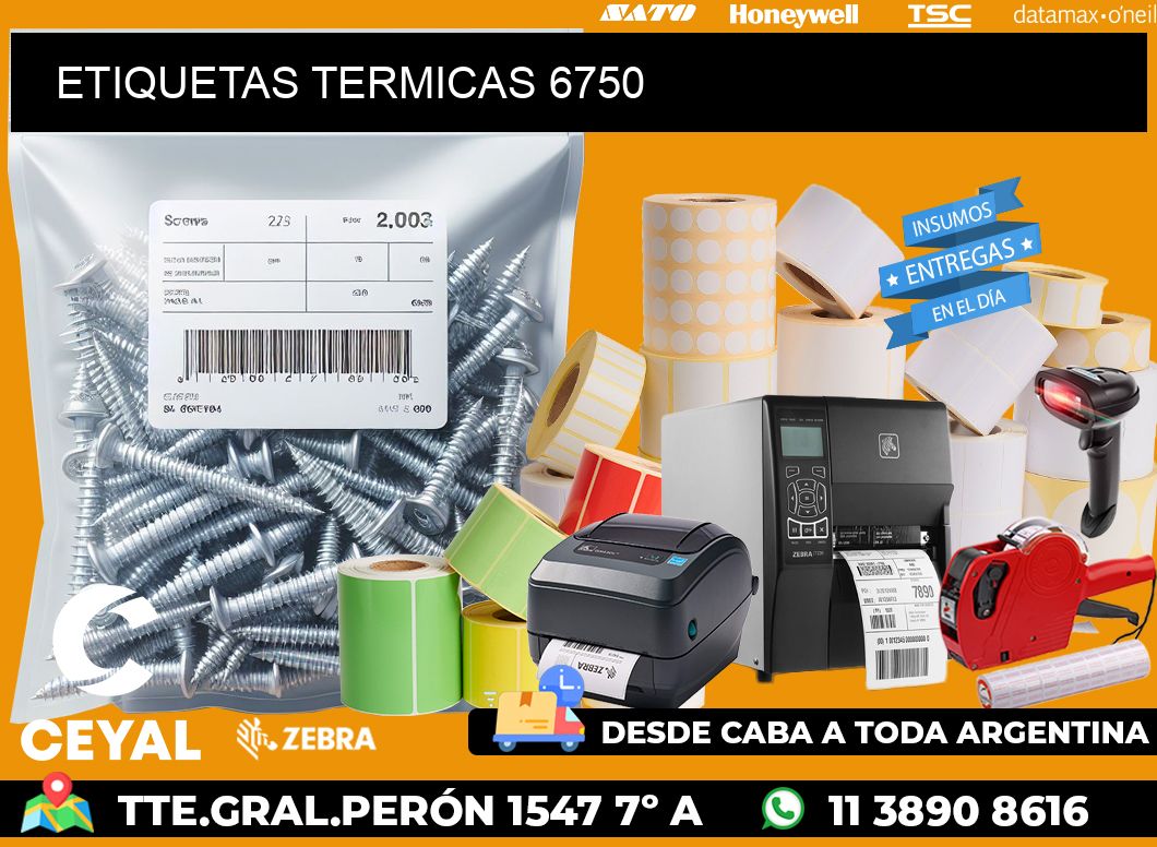 ETIQUETAS TERMICAS 6750