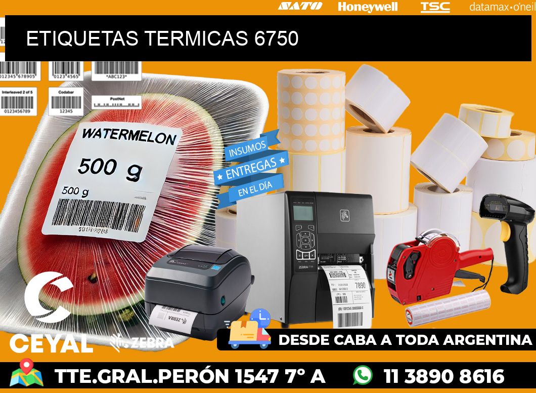 ETIQUETAS TERMICAS 6750