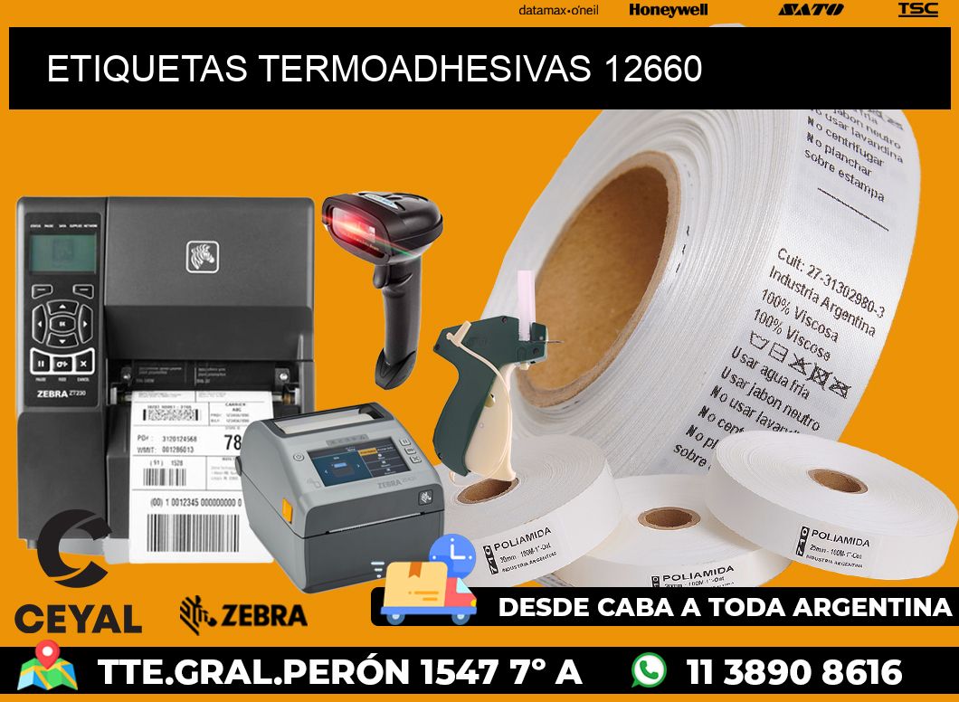 ETIQUETAS TERMOADHESIVAS 12660