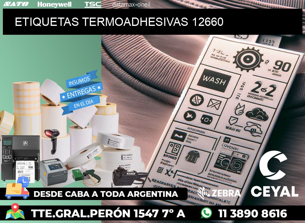 ETIQUETAS TERMOADHESIVAS 12660