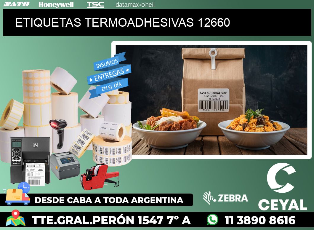 ETIQUETAS TERMOADHESIVAS 12660