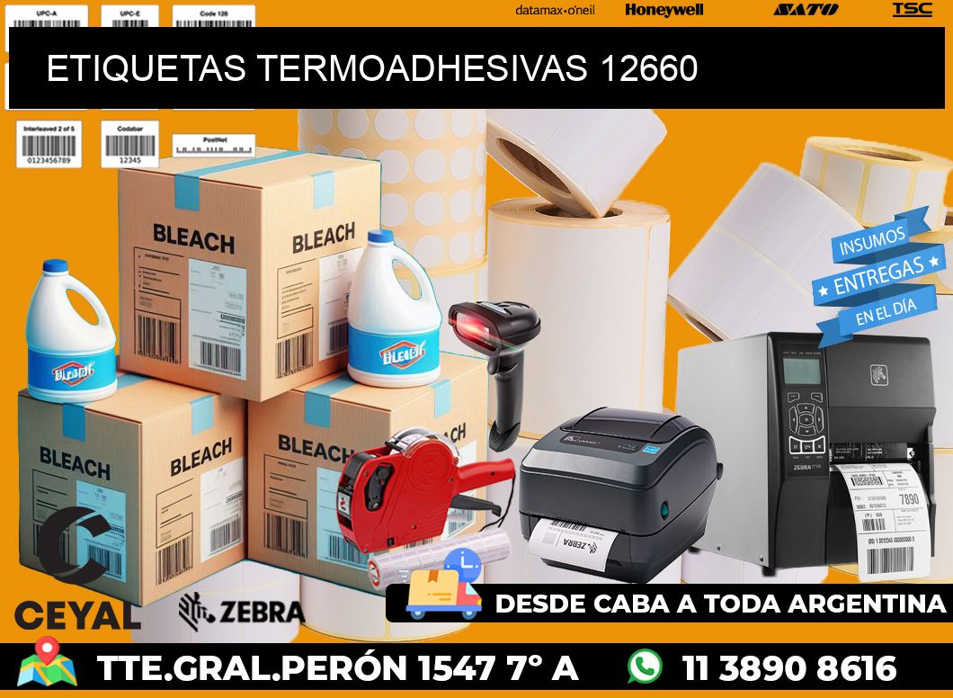 ETIQUETAS TERMOADHESIVAS 12660