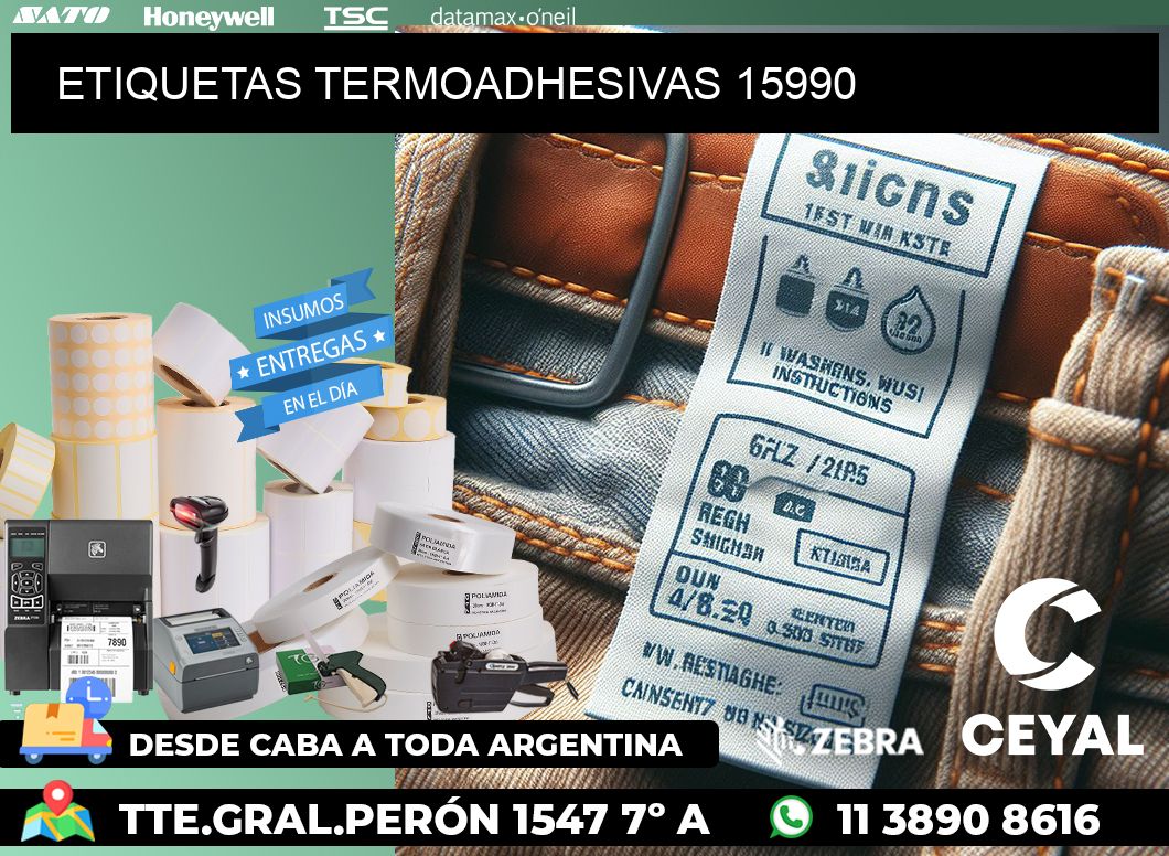 ETIQUETAS TERMOADHESIVAS 15990