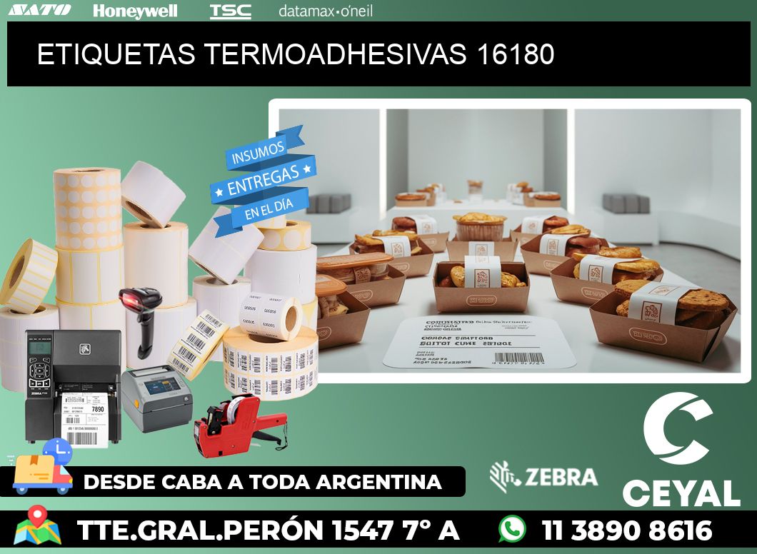 ETIQUETAS TERMOADHESIVAS 16180