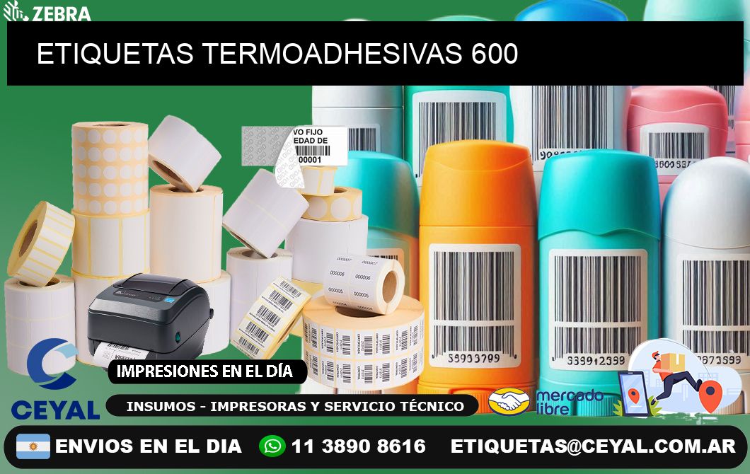 ETIQUETAS TERMOADHESIVAS 600