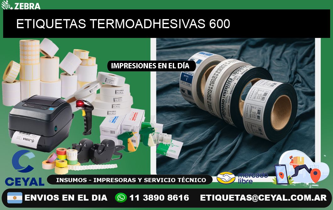 ETIQUETAS TERMOADHESIVAS 600