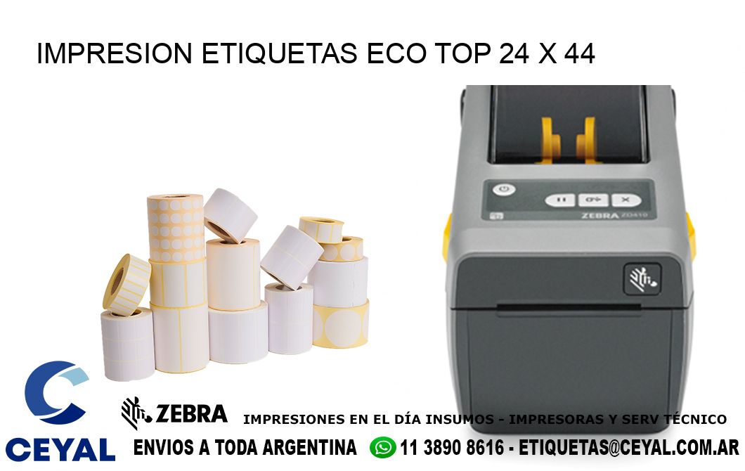 IMPRESION ETIQUETAS ECO TOP 24 x 44