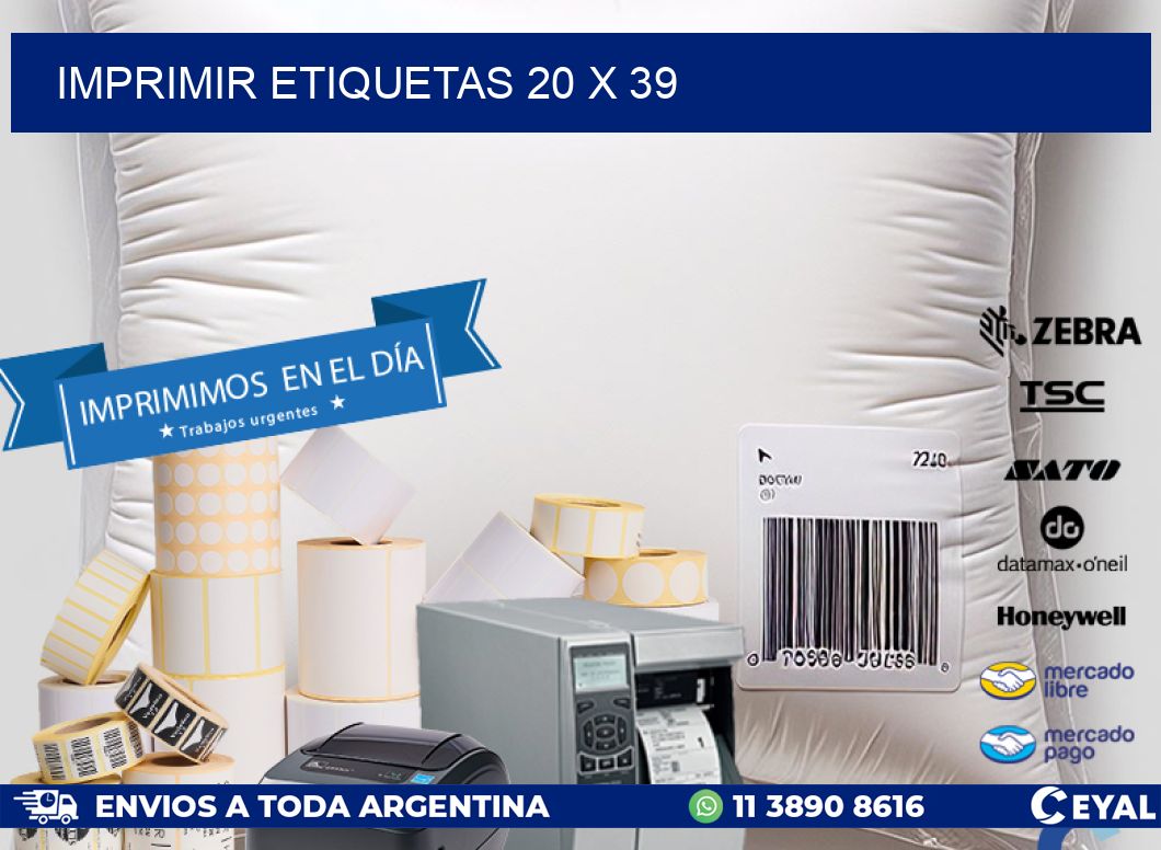 IMPRIMIR ETIQUETAS 20 x 39