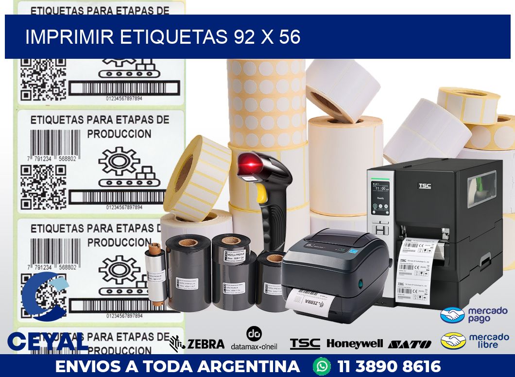 IMPRIMIR ETIQUETAS 92 x 56