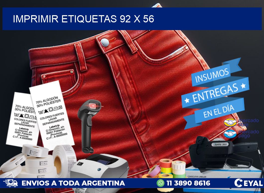 IMPRIMIR ETIQUETAS 92 x 56