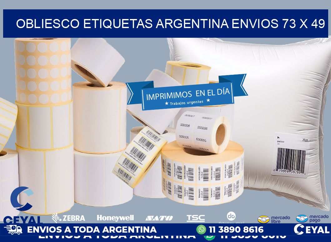 OBLIESCO ETIQUETAS ARGENTINA ENVIOS 73 x 49