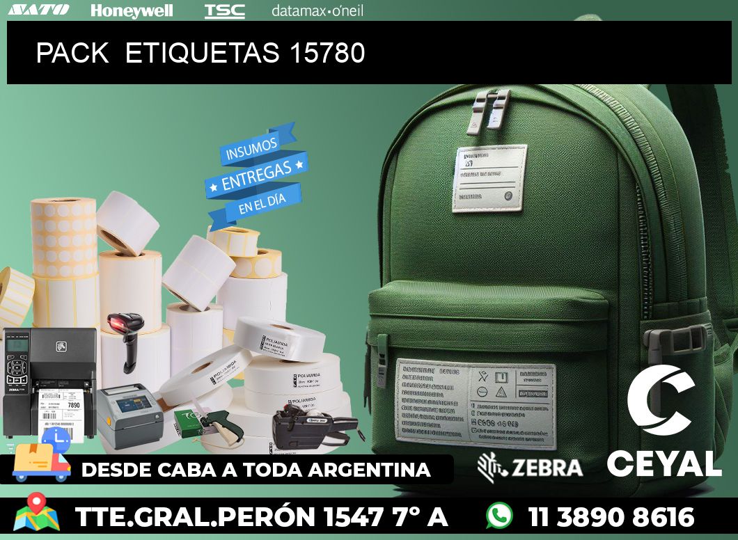 PACK  ETIQUETAS 15780