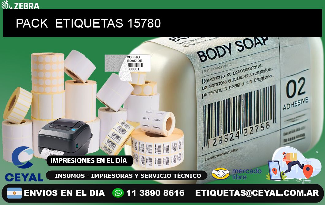 PACK  ETIQUETAS 15780