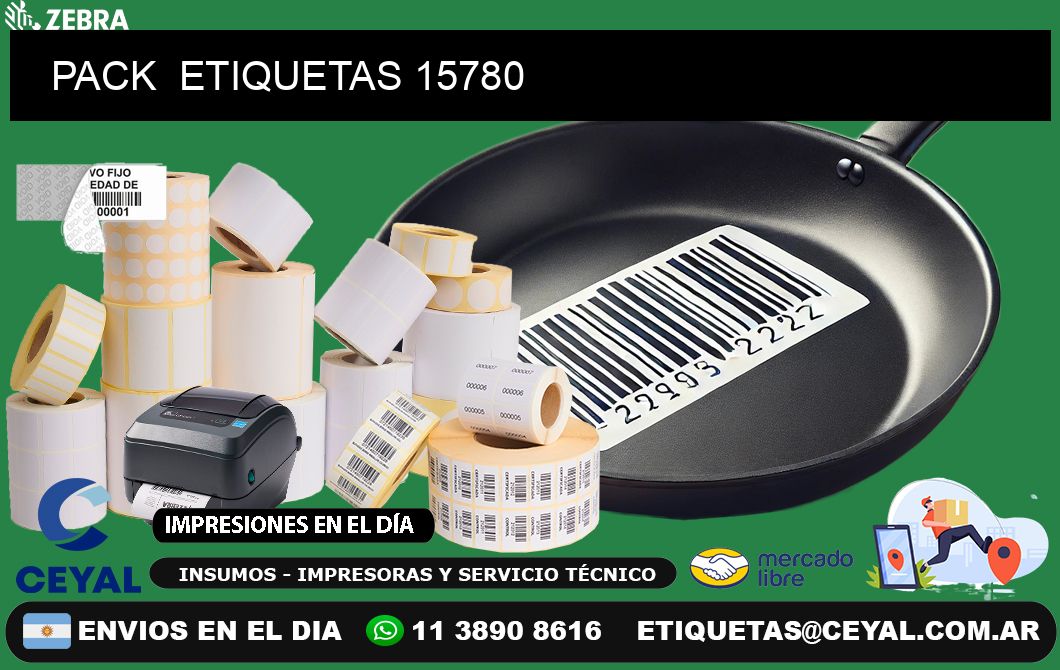 PACK  ETIQUETAS 15780