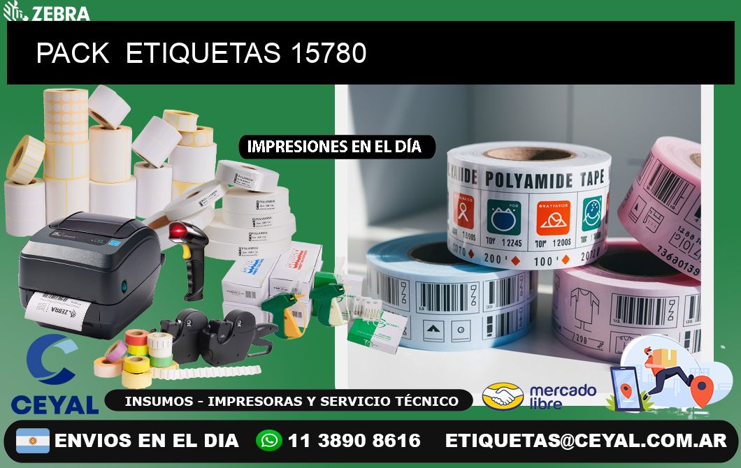 PACK  ETIQUETAS 15780