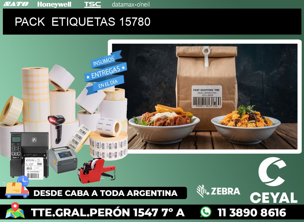 PACK  ETIQUETAS 15780