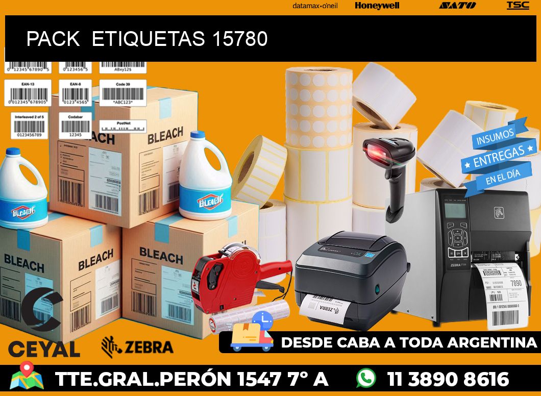 PACK  ETIQUETAS 15780