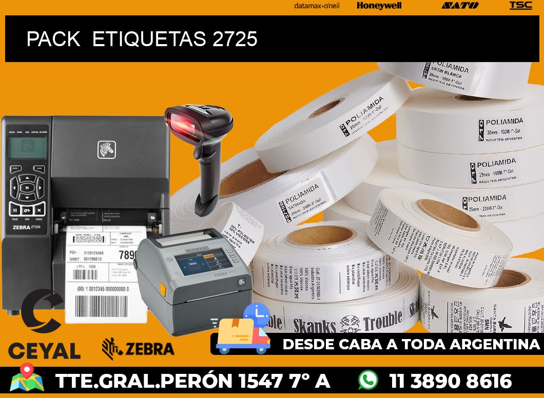 PACK  ETIQUETAS 2725