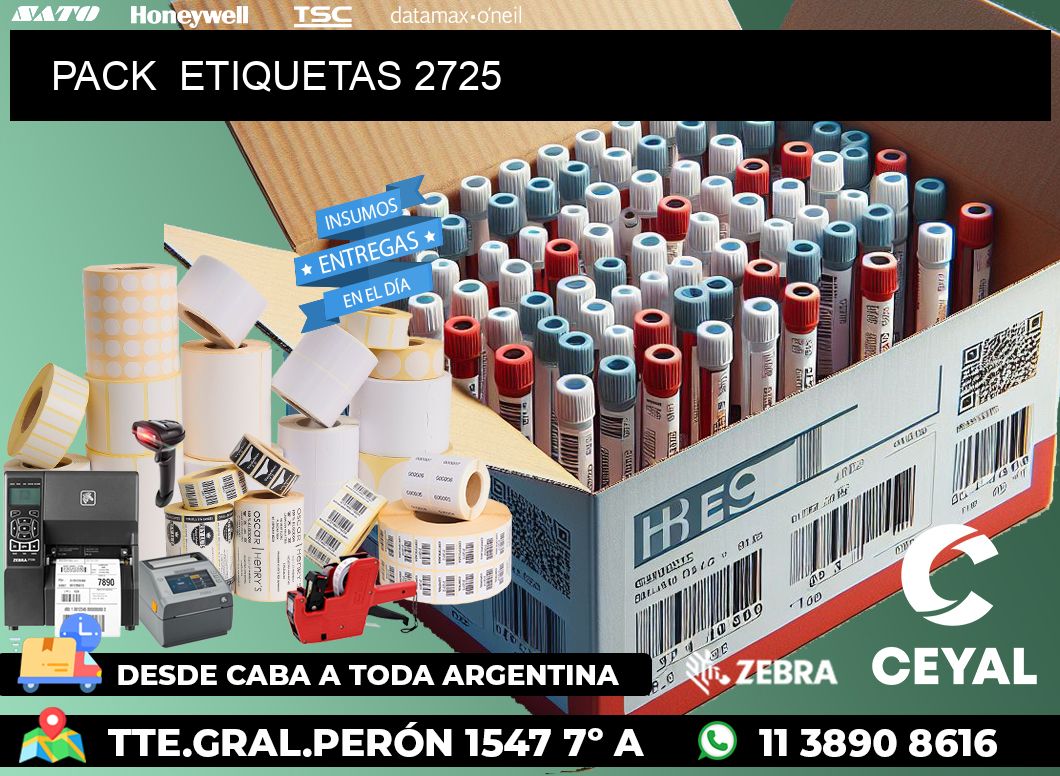 PACK  ETIQUETAS 2725